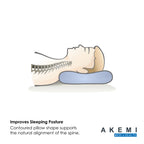 Akemi Medi+Health Contour Hydro Gel Bamboo Charcoal Memory Pillow หมอน หมอนหนุน เมมโมรีโฟม