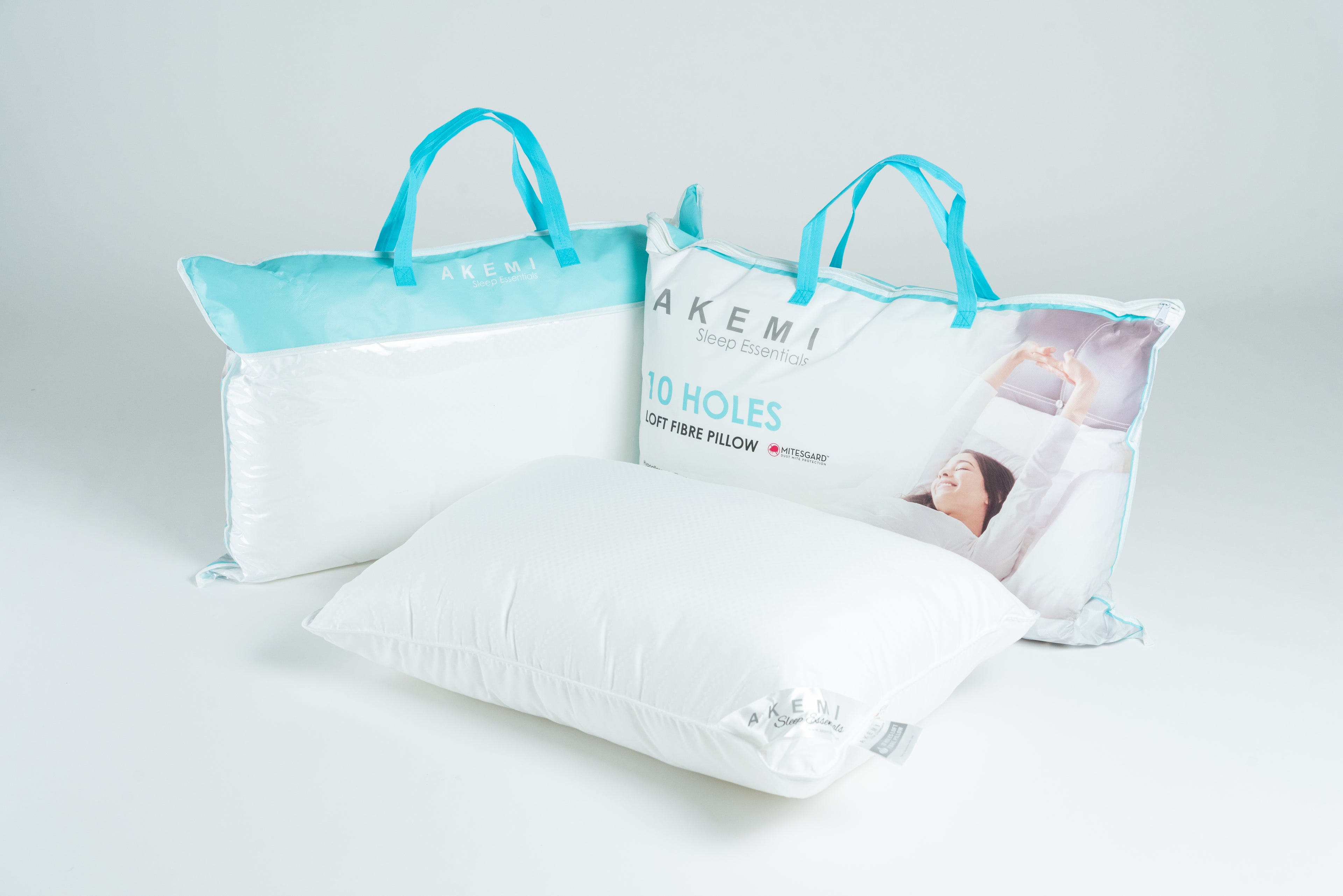 Akemi หมอนหนุน รุ่น Sleep Essentials 10 Holes Loft Fibre