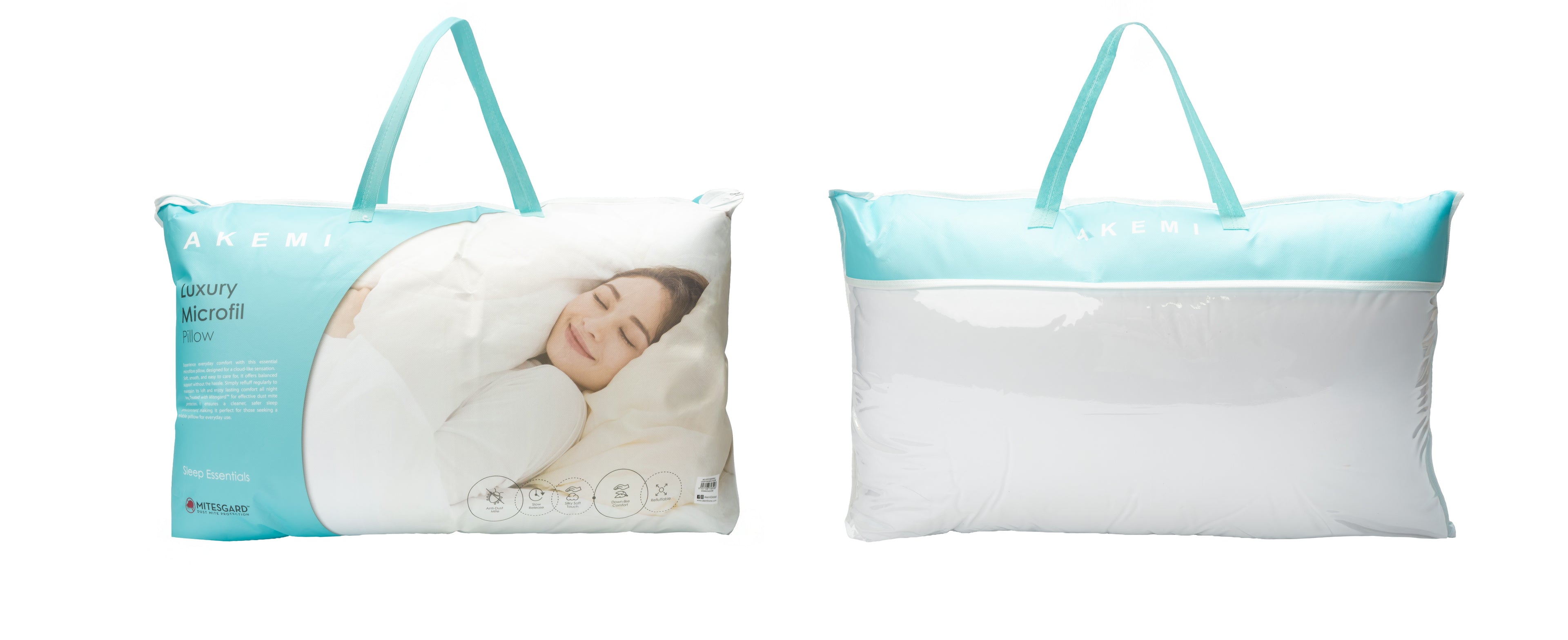 Akemi หมอน หมอนหนุน ใยสังเคราะห์ รุ่น Sleep Essentials Luxury Microfil Pillow