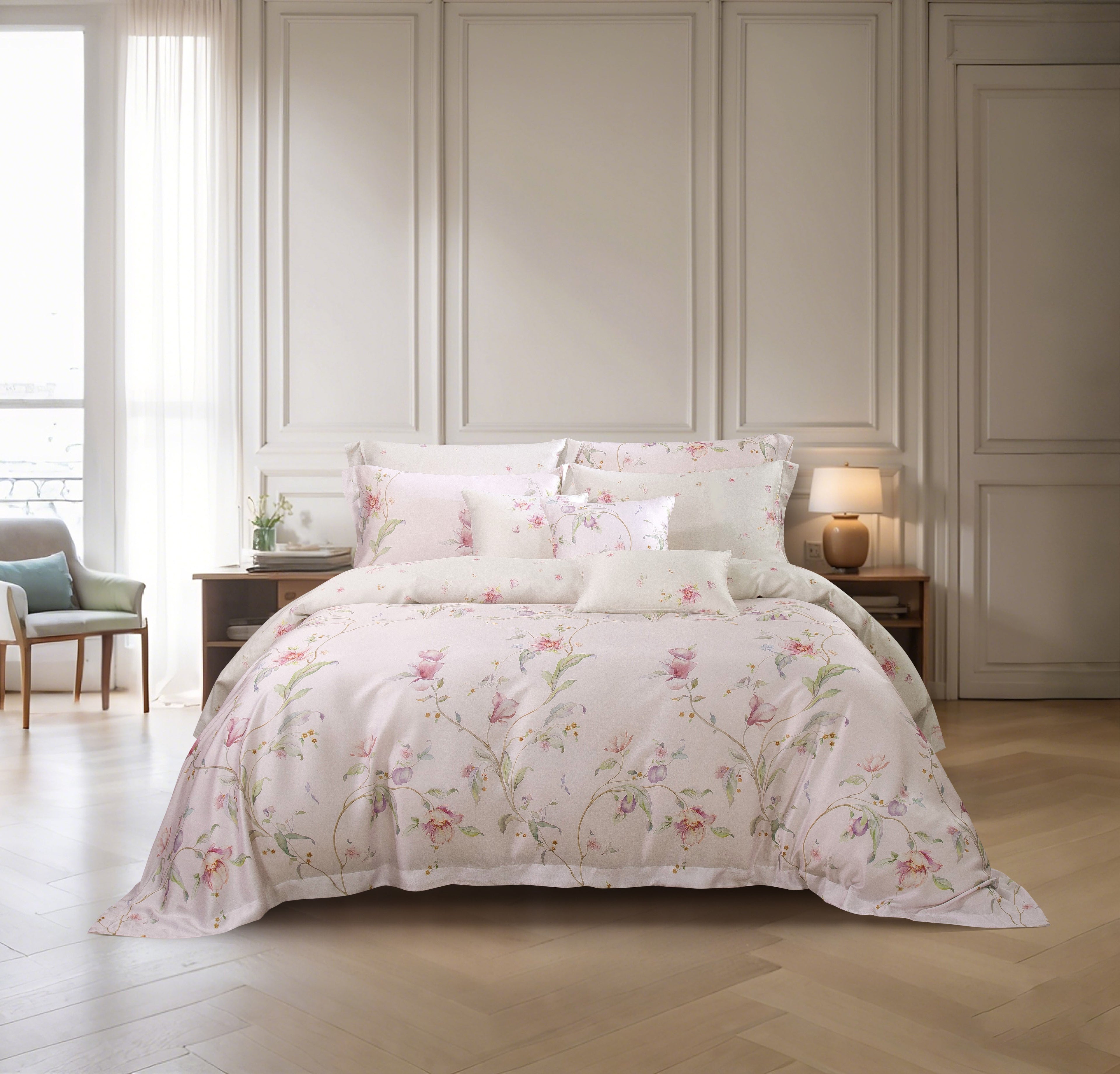 Akemi ผ้านวม 6 ฟุต TENCEL™ Lyocell Ardent Prints Collection 900 เส้นด้าย