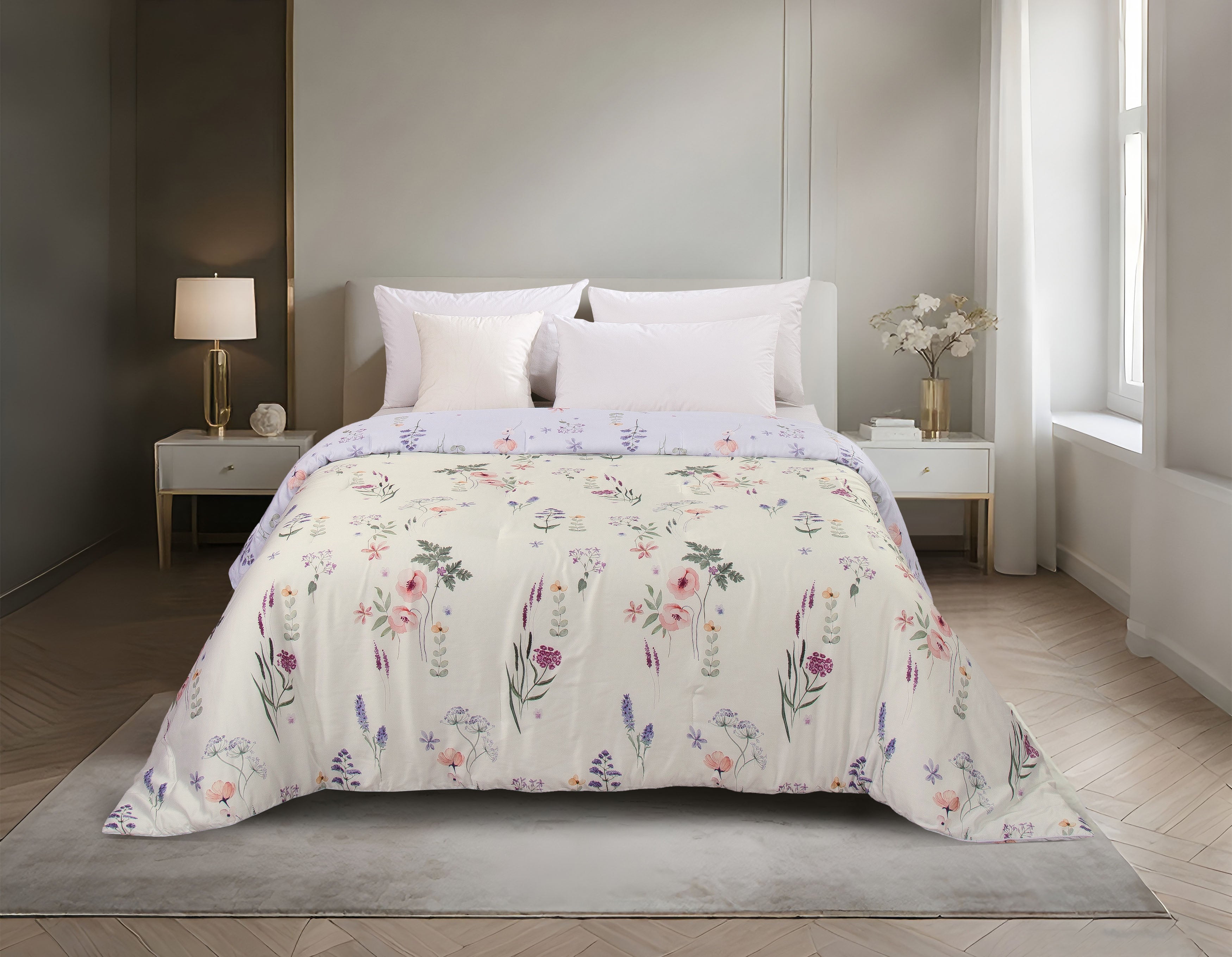 Akemi ผ้านวม 6 ฟุต TENCEL™ Lyocell Ardent Prints Collection 900 เส้นด้าย