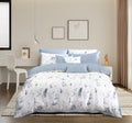 Akemi ชุดผ้าปูที่นอน 6 ฟุต 5 ชิ้น TENCEL™ HeiQ Allergen Serene Prints Collection 1200 เส้นด้าย