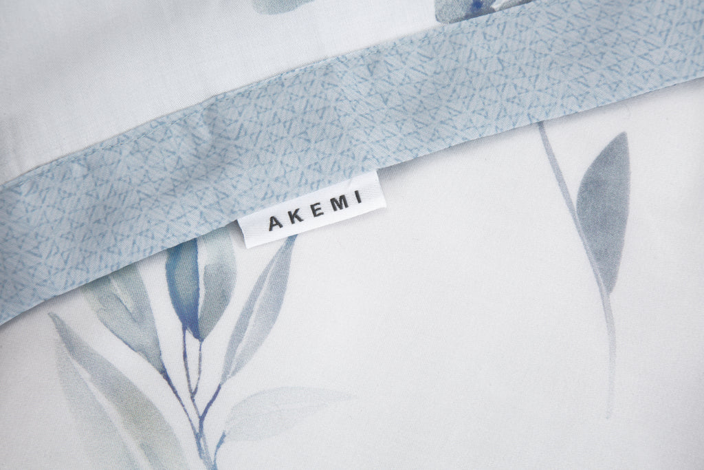 Akemi ชุดผ้าปูที่นอน 6 ฟุต 5 ชิ้น TENCEL™ HeiQ Allergen Serene Prints Collection 1200 เส้นด้าย